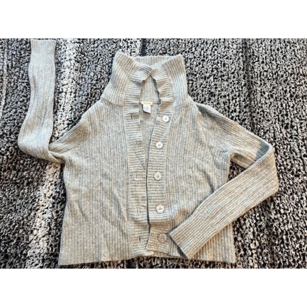 Women's Gray Maurices Button Up Cardigan‎ Sweater Size L